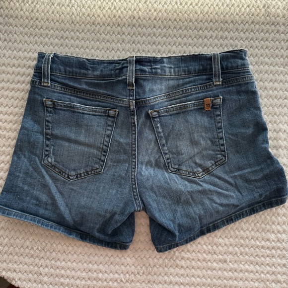 Joe's Jeans Classic Blue Ripped Shorts - Picture 3 of 6